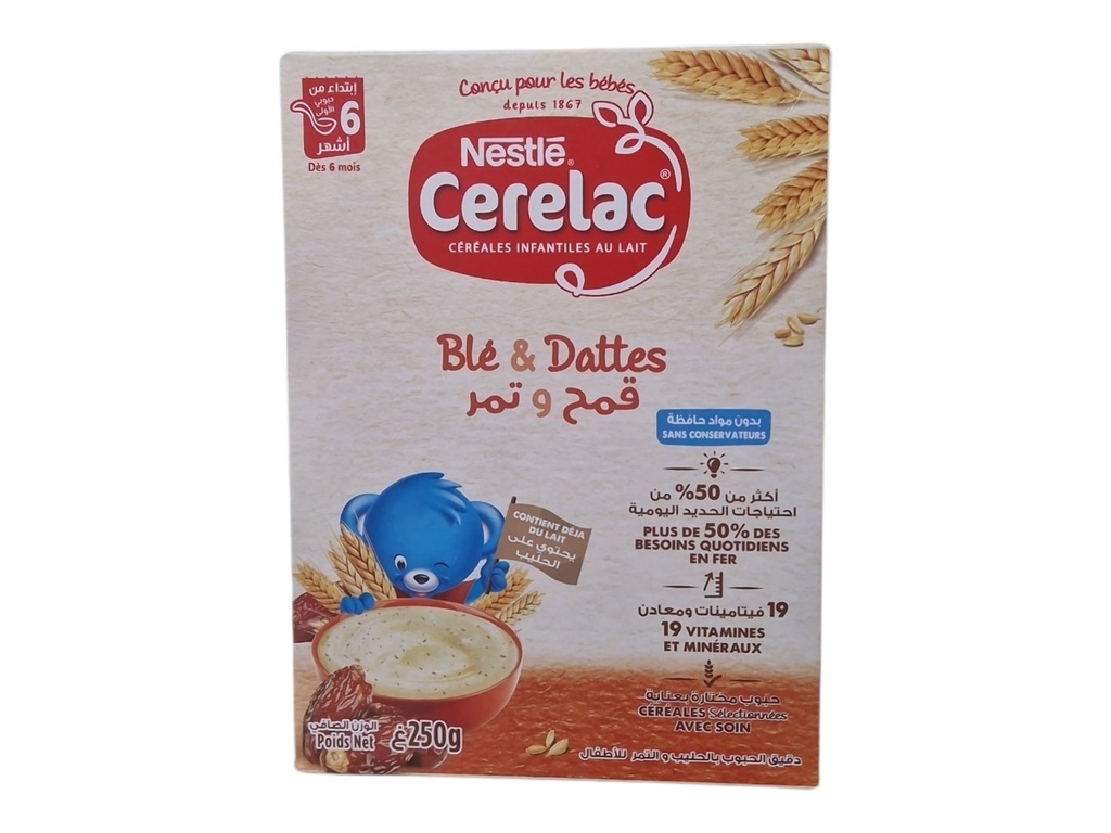CARELAC farine infantile ble et datte 250grs