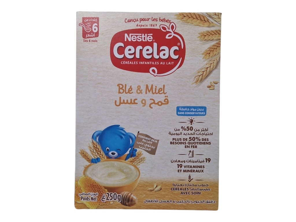 CARELAC farine infantile ble et miel 250grs