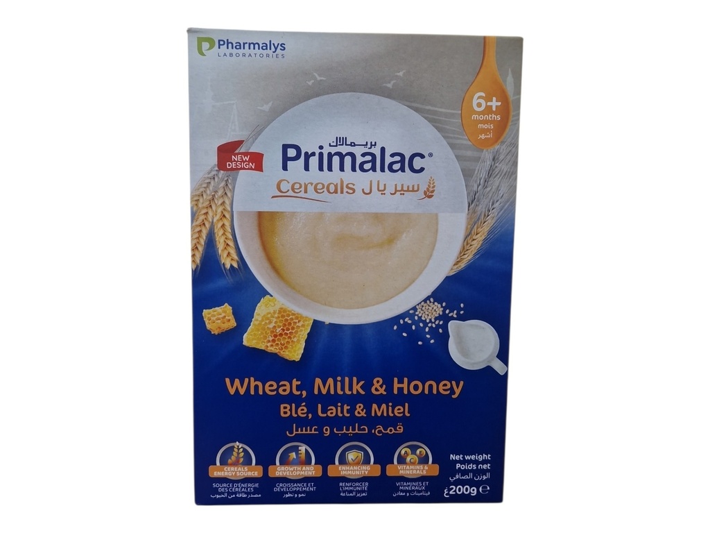 PRIMALAC farine bebe ble lait miel 200grs