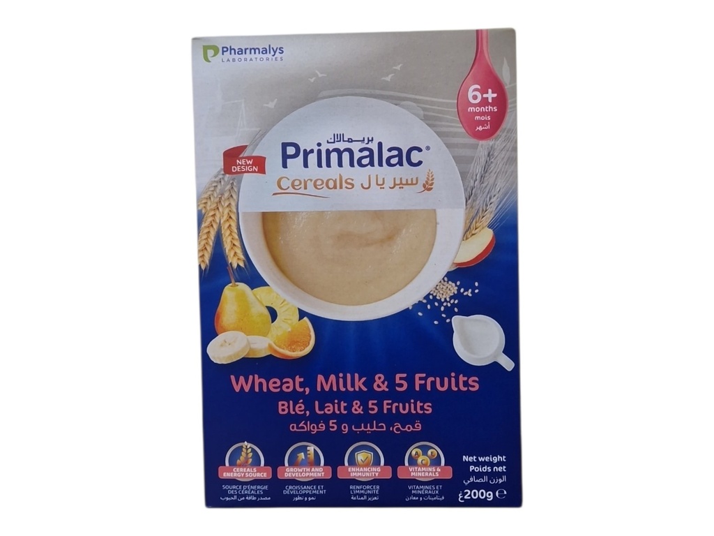 PRIMALAC farine bebe ble lait fruit 200grs