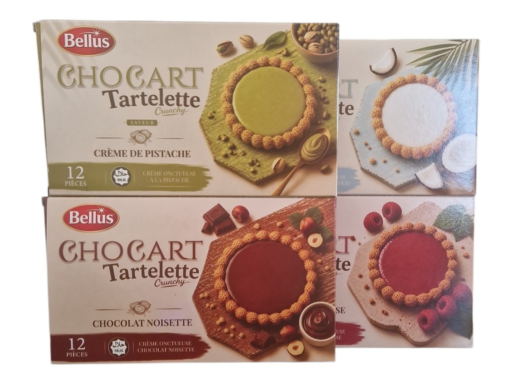 BELLUS turta biscuit chocolat +fruit*12ps