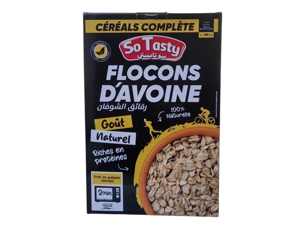 SO Tasty flocons d'avoine 500g